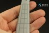 Quinta Studio QRV-038 Triple riveting rows (rivet size 0.25 mm, gap 1.0 mm, suits 1/24 scale), Black color, total length 3.2 m/10.5 ft